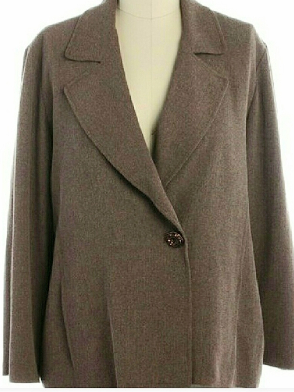Emanuel By Emanuel Ungaro Petite Sand Crepe Jacket/Blazer